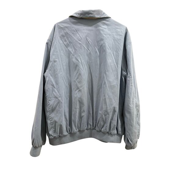 Baby Blue Weatherproof Zipper Jacket XL Elastic Waist & Cuffs Two Pockets - Picture 2 of 10